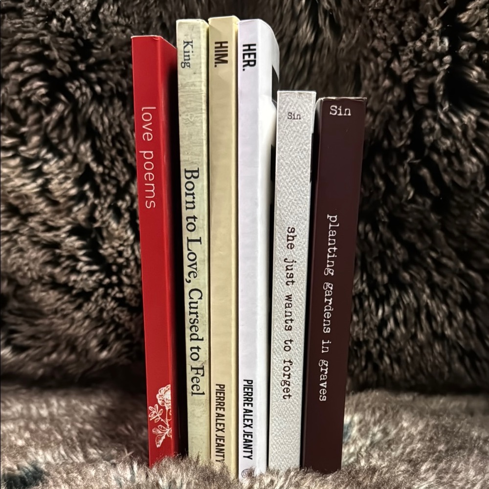 Red and White Coffee Table Books Collection